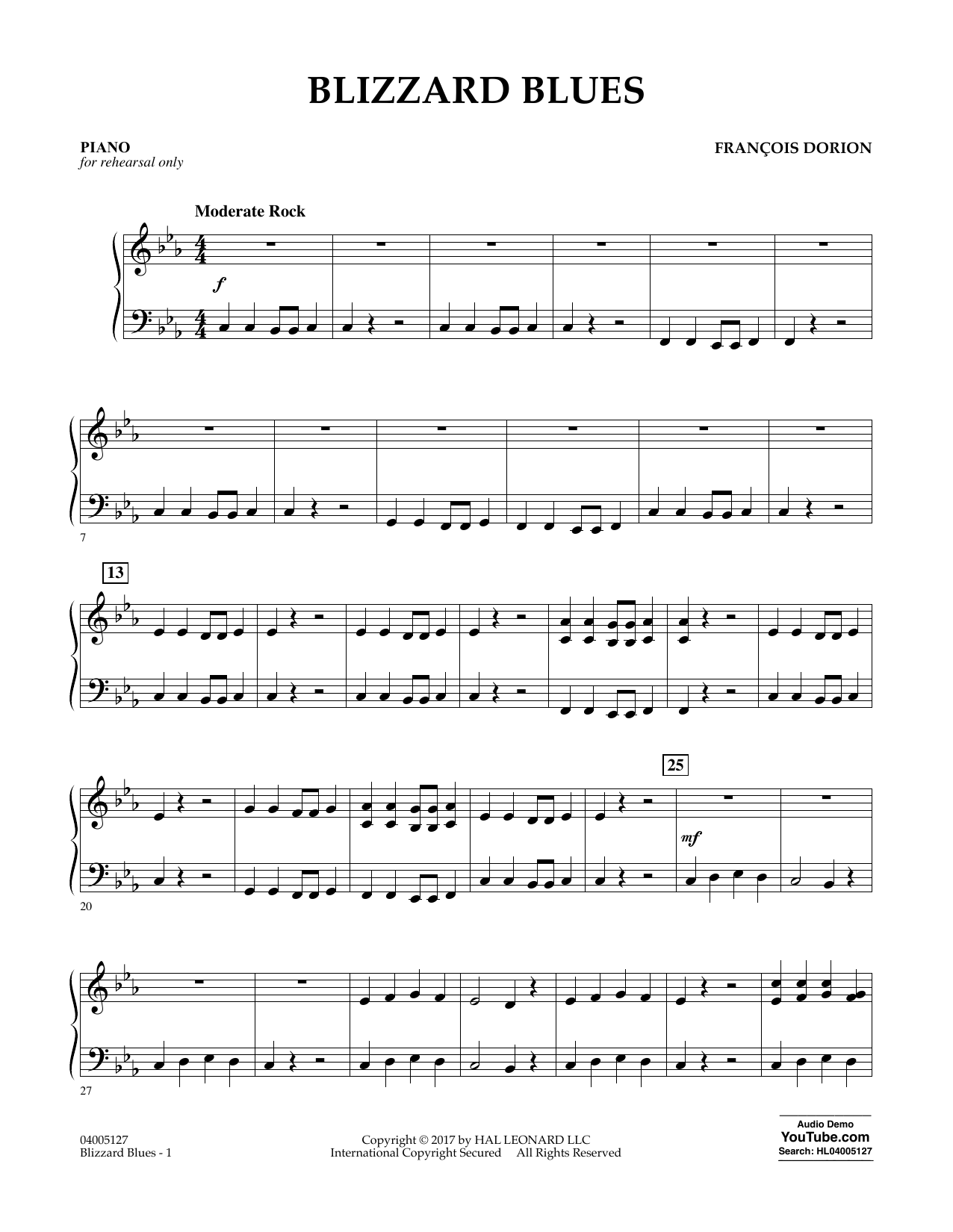 Learn to play Francois Dorion Blizzard Blues - Piano sheet music for Concert Band in minutes. Francois Dorion Blizzard Blues - Piano sheet music notes and chords. Download Printable PDF.