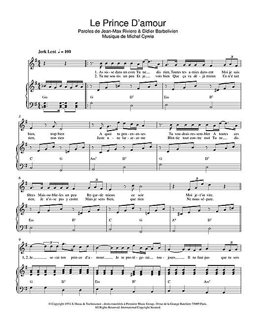 Learn to play Francois Valery Le Prince D'amour sheet music for Piano & Vocal in minutes. Price: 6.9900$ Francois Valery Le Prince D'amour sheet music notes and chords arranged for Piano & Vocal