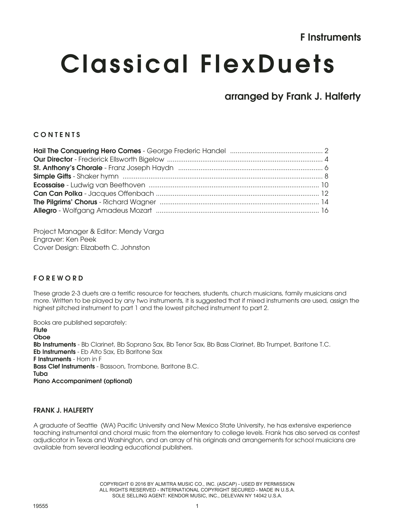 Frank J. Halferty Classical FlexDuets - F Instruments sheet music notes and chords. Download Printable PDF.