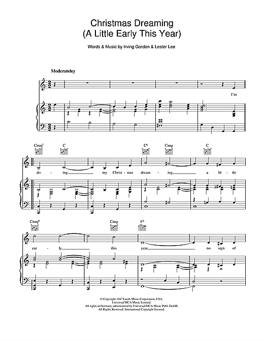 Frank Sinatra Christmas Dreaming sheet music notes and chords. Download Printable PDF.