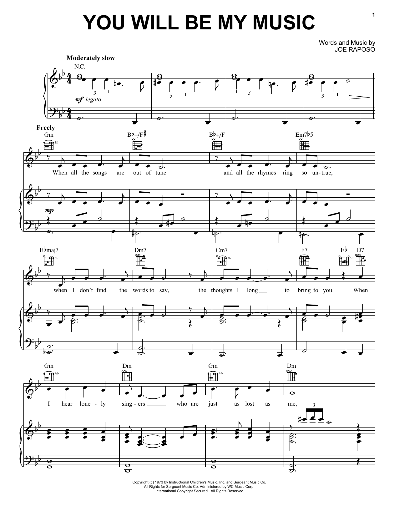 Learn to play Frank Sinatra You Will Be My Music sheet music for Piano, Vocal & Guitar Chords (Right-Hand Melody) in minutes. Price: 7.8900$ Frank Sinatra You Will Be My Music sheet music notes and chords arranged for Piano, Vocal & Guitar Chords (Right-Hand Melody)