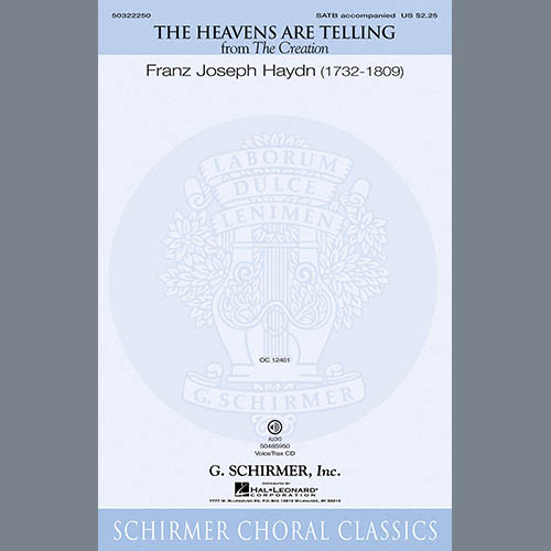 The Heavens Are Telling Sheet Music By Franz Joseph Haydn Satb Choir Download 1 Page Score 