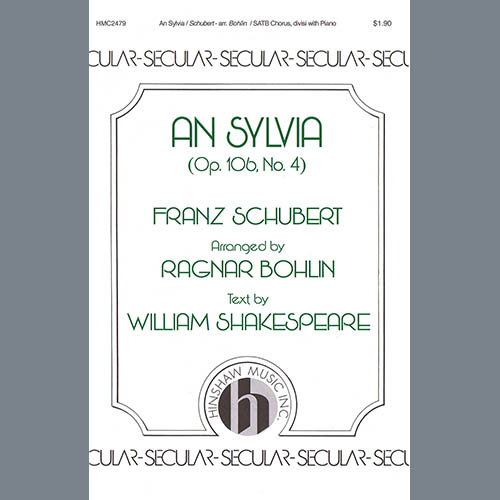 Franz Schubert An Sylvia (op. 106, No. 4) (arr. Ragnar Bohlin) Profile Image