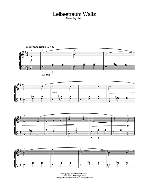 Franz Liszt Liebestraume sheet music notes and chords. Download Printable PDF.