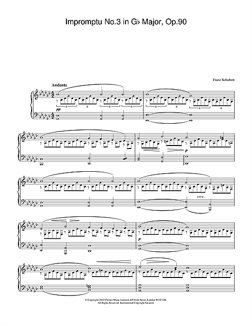 ganymed schubert sheet music g flat major