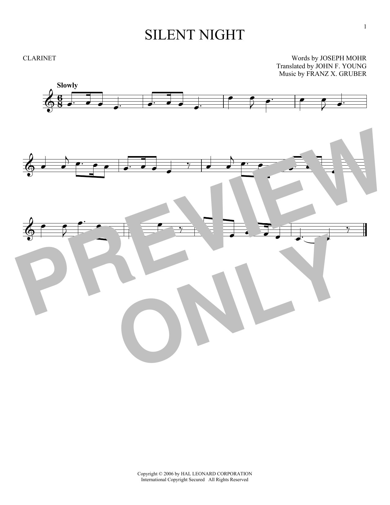 Preview Franz X. Gruber Silent Night Christmas sheet music, notes and chords for Clarinet Duet, SKU: 255192 sheet music, piano notes, chords, guitar tabs, score, transpose, transcribe, how to play, guide, download, learn, tutorial, progression, song, artist, awards, billboard, mtv, vh1, tour, single, album, release