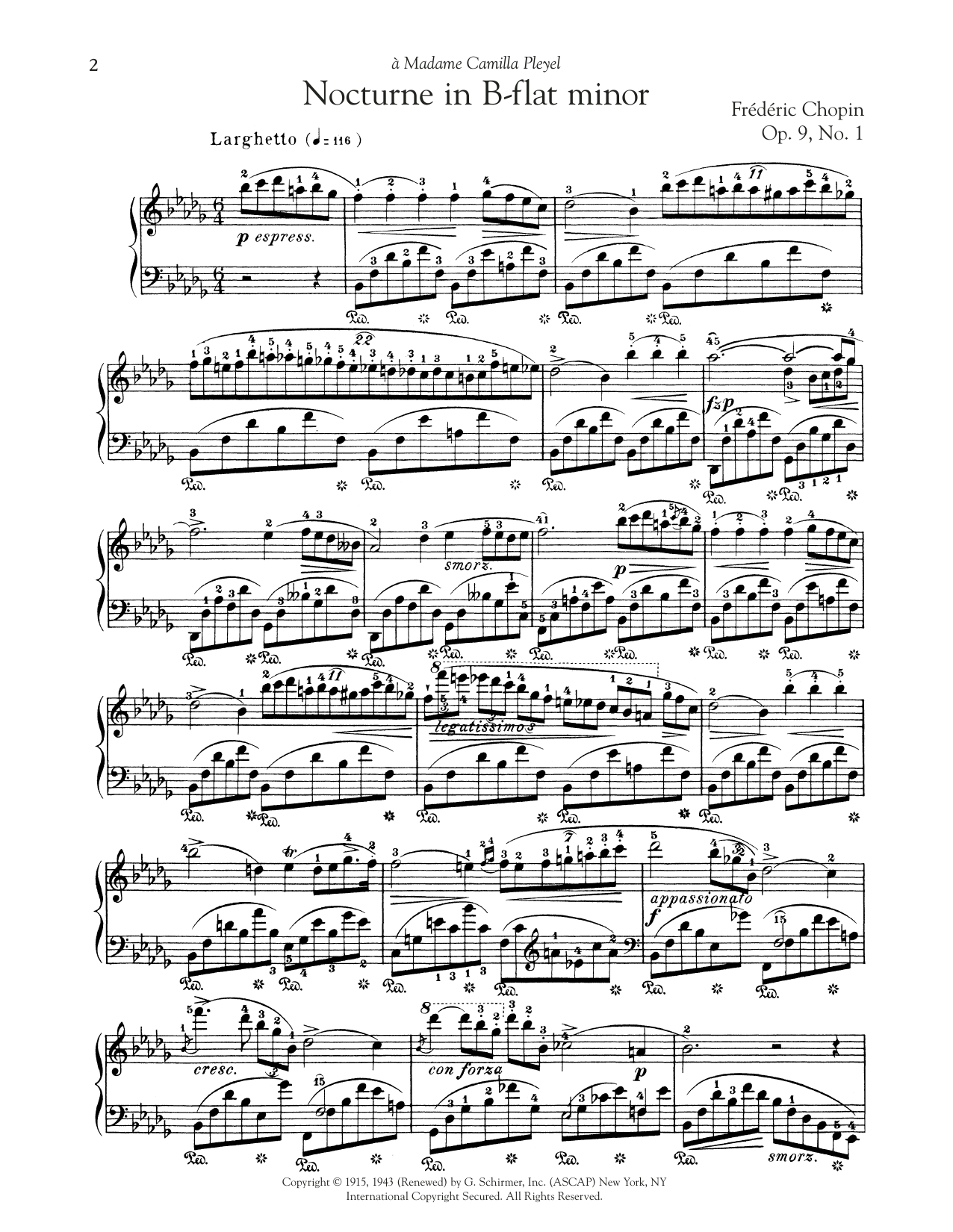 Frederic Chopin Nocturne, Op. 9, No. 1 sheet music notes and chords. Download Printable PDF.