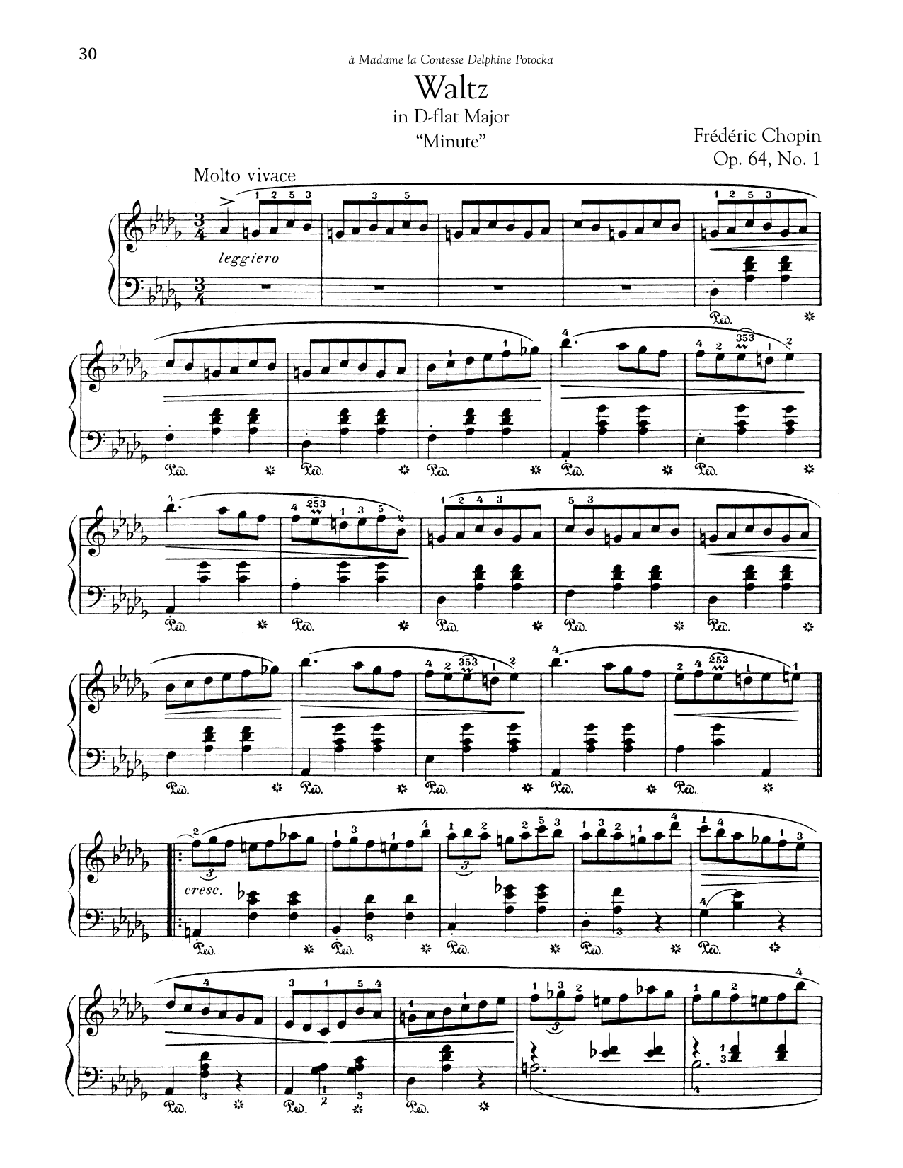 Learn to play Frederic Chopin Waltz In D-Flat Major ( Frederic Chopin Waltz In D-Flat Major (