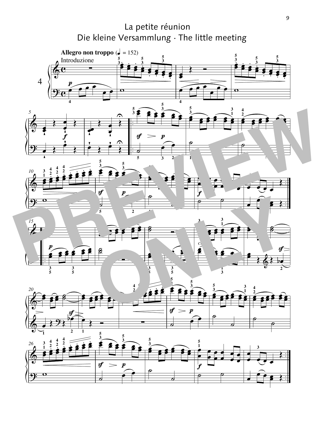 Friedrich Burgmuller The Little Meeting sheet music notes and chords. Download Printable PDF.