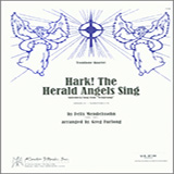 Download or print Furlong Hark! The Herald Angels Sing - 1st Tenor Trombone (Bass Clef) Sheet Music Printable PDF 1-page score for Christmas / arranged Brass Ensemble SKU: 322219.