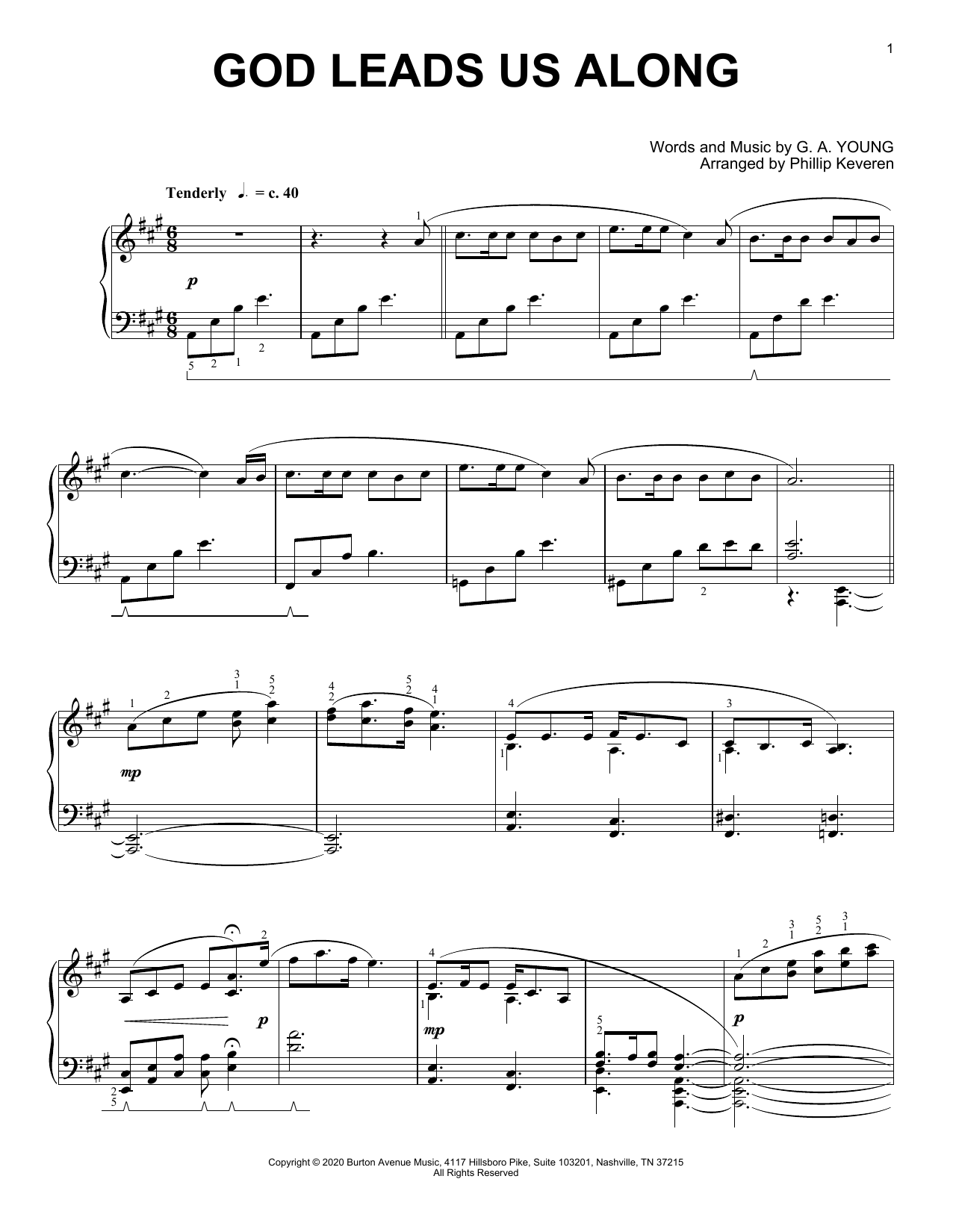Learn to play G.A. Young God Leads Us Along (arr. Phillip Keveren) sheet music for Piano Solo in minutes. Price: 7.8900$ G.A. Young God Leads Us Along (arr. Phillip Keveren) sheet music notes and chords arranged for Piano Solo