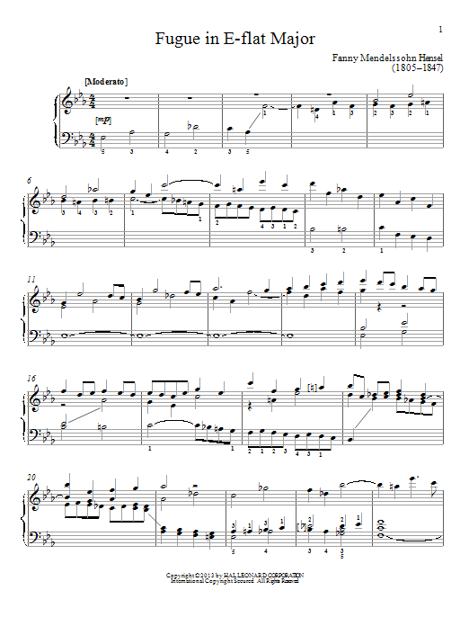 Learn to play Gail Smith Fugue In E-Flat Major sheet music for Piano Solo in minutes. Gail Smith Fugue In E-Flat Major sheet music notes and chords