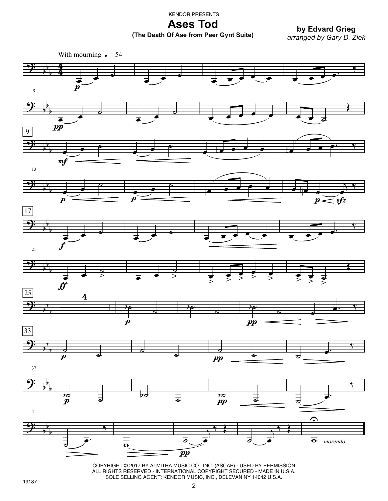 Garry D. Ziek Classics For Brass Quintet - Tuba sheet music notes and chords. Download Printable PDF.