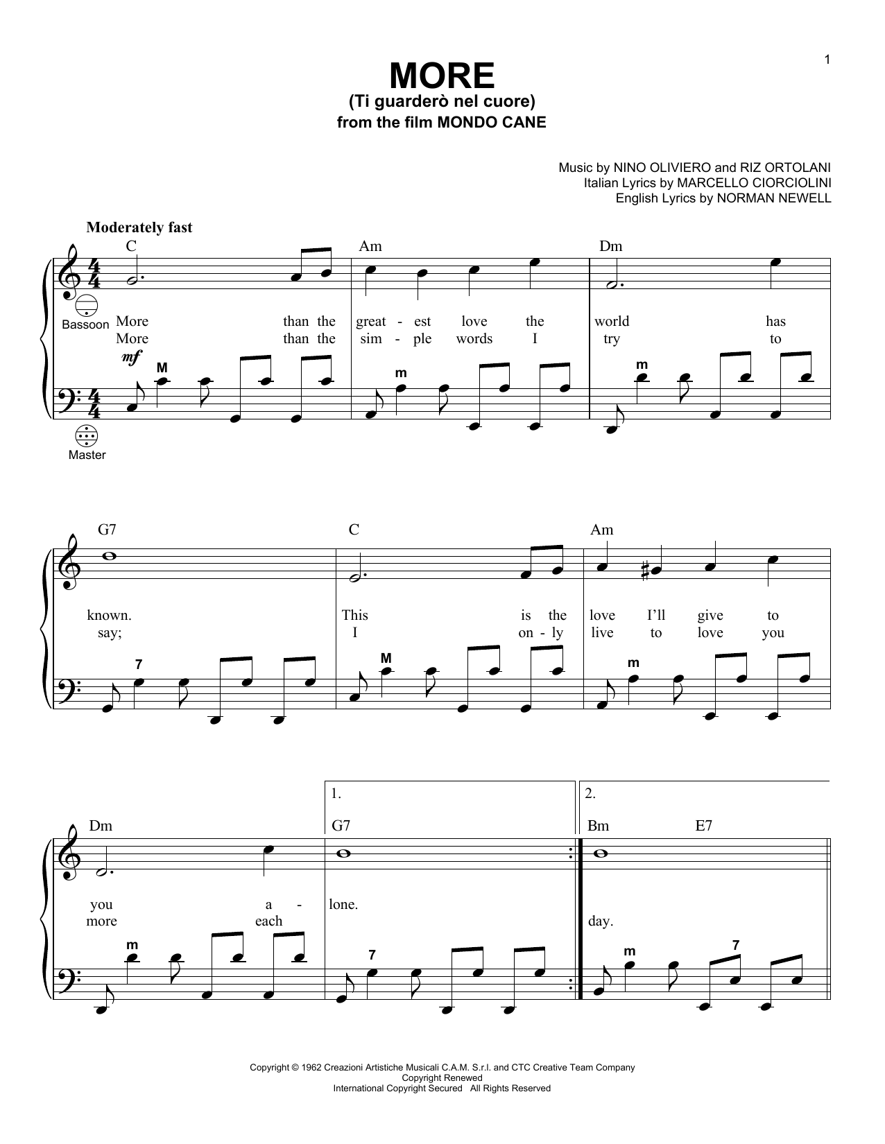 Learn to play Gary Meisner More (Ti Guarderò Nel Cuore) sheet music for Accordion in minutes. Price: 7.8900$ Gary Meisner More (Ti Guarderò Nel Cuore) sheet music notes and chords arranged for Accordion