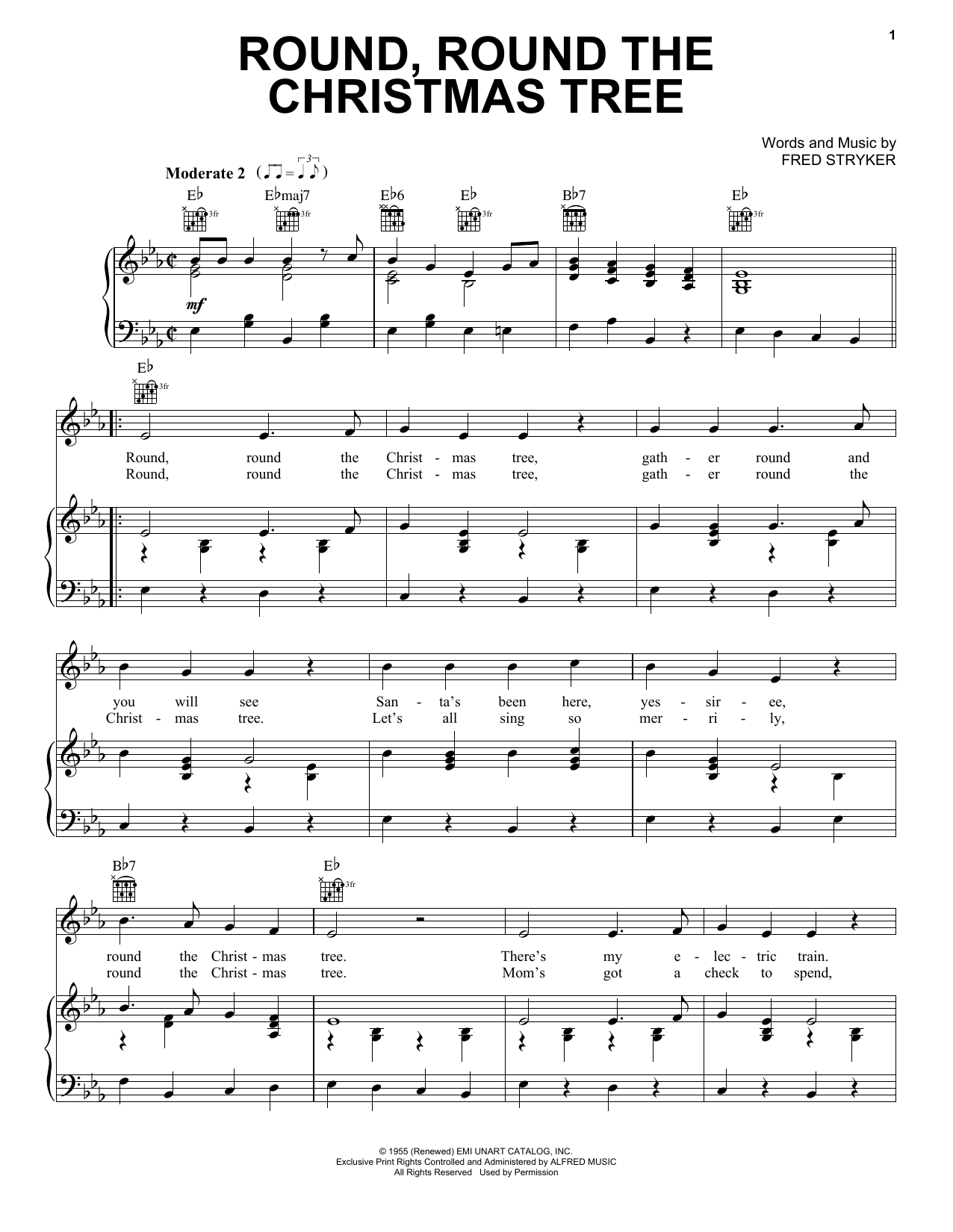 Learn to play Gene Autry Round, Round The Christmas Tree sheet music for Piano, Vocal & Guitar (Right-Hand Melody) in minutes. Gene Autry Round, Round The Christmas Tree sheet music notes and chords. Download Printable PDF.