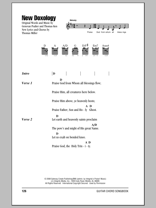 Learn to play Genevan Psalter New Doxology sheet music for Lead Sheet / Fake Book in minutes. Genevan Psalter New Doxology sheet music notes and chords. Download Printable PDF.