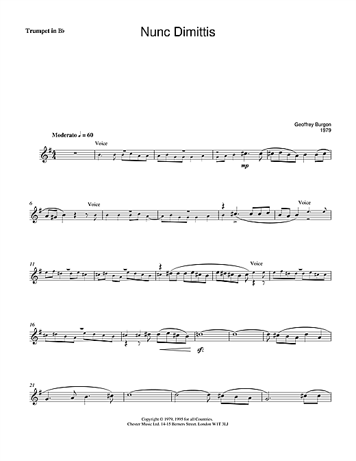 Learn to play Geoffrey Burgon Nunc Dimittis (theme from Tinker, Tailor, Soldier, Spy) sheet music for Lead Sheet / Fake Book in minutes. Price: 4.9900$ Geoffrey Burgon Nunc Dimittis (theme from Tinker, Tailor, Soldier, Spy) sheet music notes and chords. Download Printable PDF.