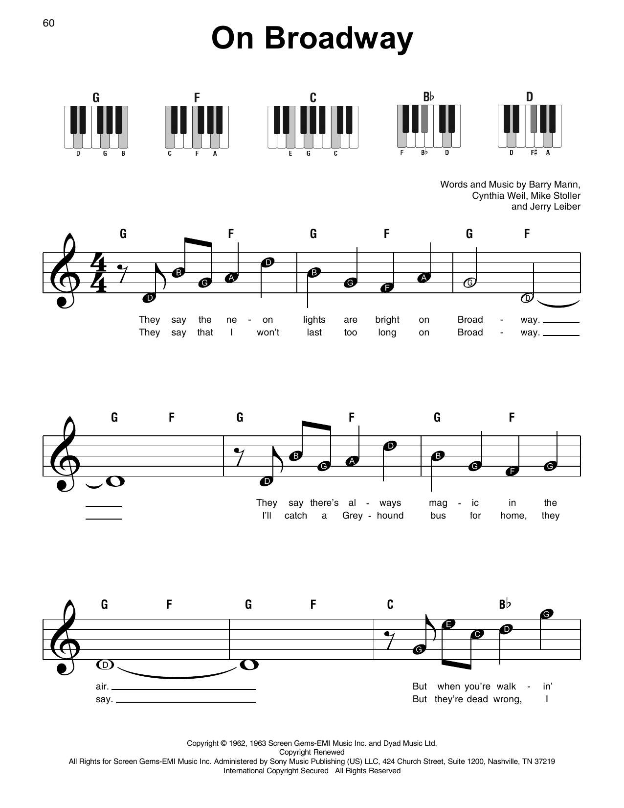 George Benson On Broadway sheet music notes and chords. Download Printable PDF.