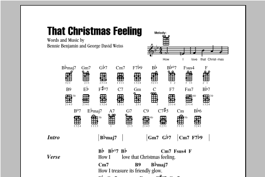 Learn to play George David Weiss That Christmas Feeling sheet music for Big Note Piano in minutes. George David Weiss That Christmas Feeling sheet music notes and chords. Download Printable PDF.