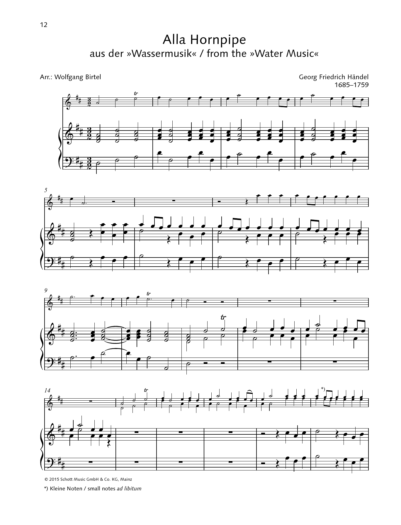 Learn to play George Frideric Handel Alla Hornpipe sheet music for String Solo in minutes. Price: 4.4900$ George Frideric Handel Alla Hornpipe sheet music notes and chords arranged for String Solo