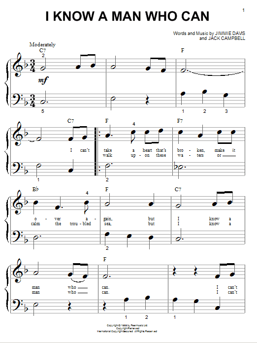 George jones i know a man who can sheet music pdf notes chords
