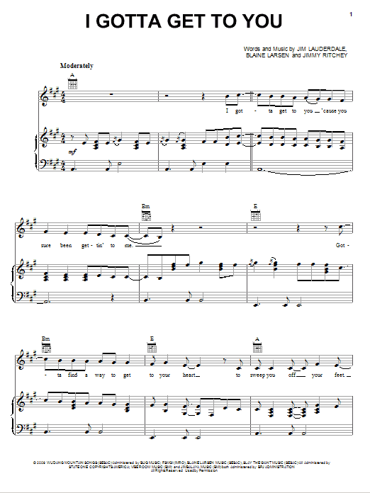 Learn to play George Strait I Gotta Get To You sheet music for Piano, Vocal & Guitar Chords (Right-Hand Melody) in minutes. Price: 6.9900$ George Strait I Gotta Get To You sheet music notes and chords arranged for Piano, Vocal & Guitar Chords (Right-Hand Melody)