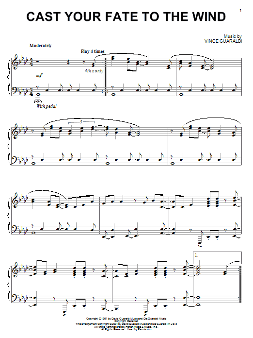 Learn to play George Winston Cast Your Fate To The Wind sheet music for Piano Solo in minutes. George Winston Cast Your Fate To The Wind sheet music notes and chords