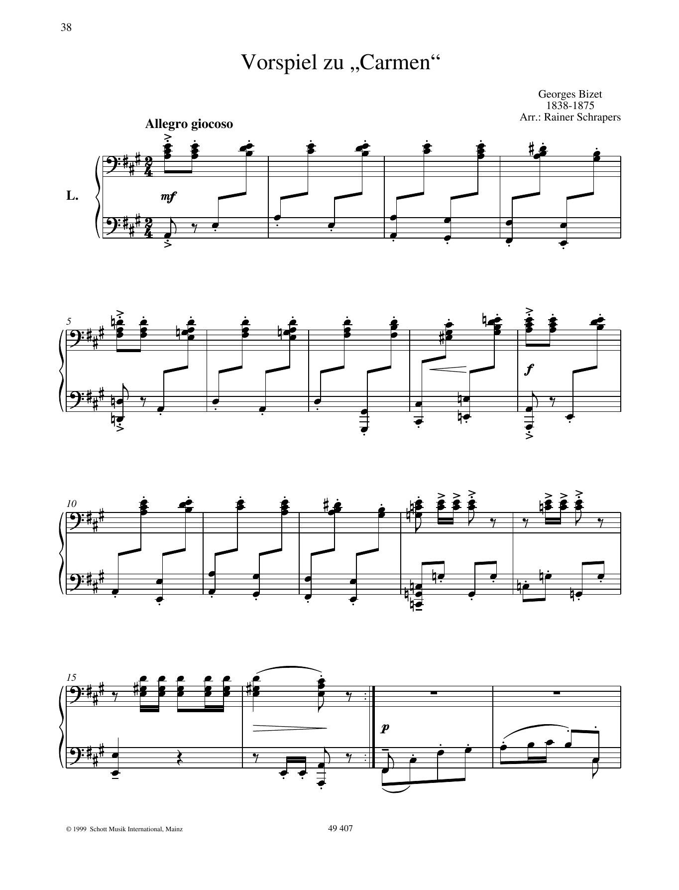 Learn to play Georges Bizet Prelude Georges Bizet Prelude