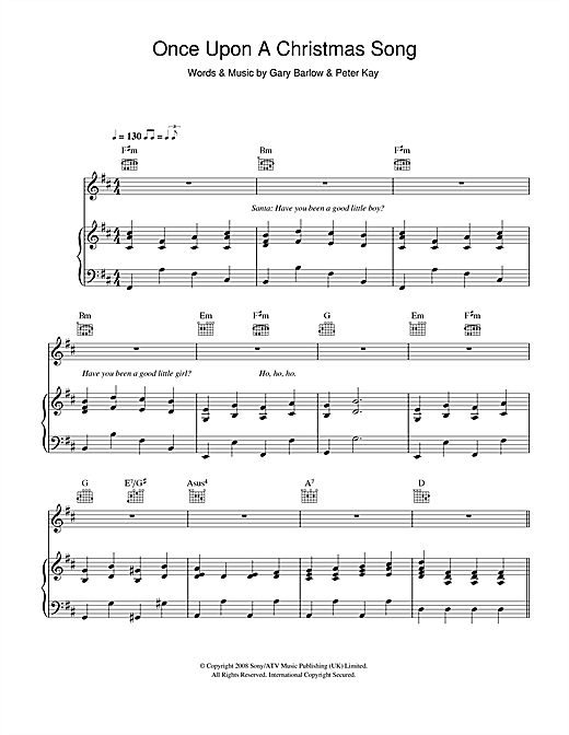 Learn to play Geraldine McQueen Once Upon A Christmas Song sheet music for Piano, Vocal & Guitar in minutes. Geraldine McQueen Once Upon A Christmas Song sheet music notes and chords. Download Printable PDF.