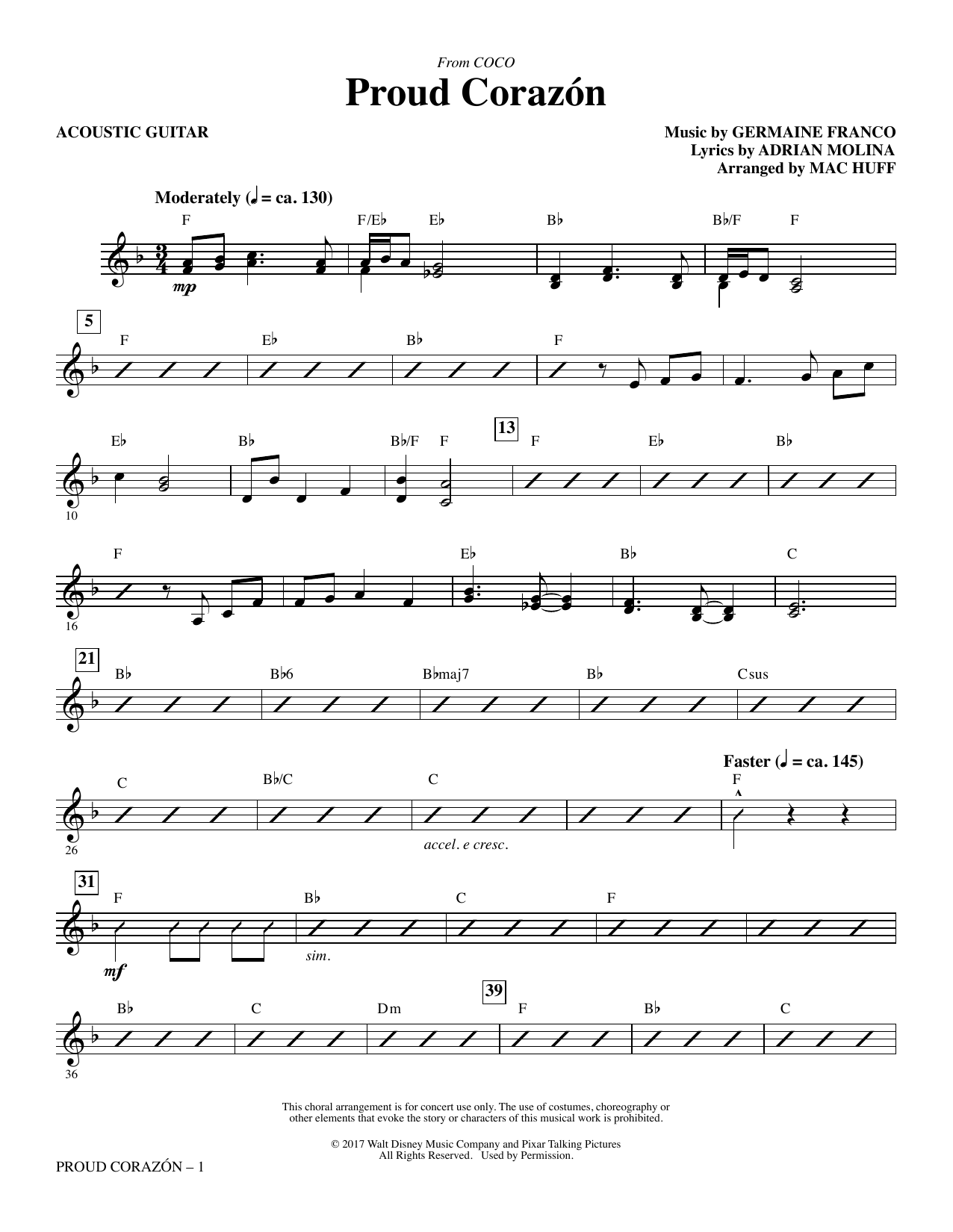 Germaine Franco Adrian Molina Proud Corazon From Coco Arr Mac Huff Acoustic Guitar Sheet Music Pdf Notes Chords Children Score Choir Instrumental Pak Download Printable Sku Germaine Franco Adrian Molina Proud Corazon From Coco Arr Mac Huff Acoustic Guitar Sheet Music Pdf Notes Chords Children Score Choir Instrumental Pak Download Printable Sku