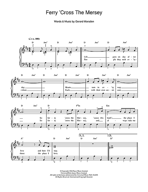 Learn to play Gerry And The Pacemakers Ferry 'Cross The Mersey sheet music for Ukulele in minutes. Gerry And The Pacemakers Ferry 'Cross The Mersey sheet music notes and chords. Download Printable PDF.