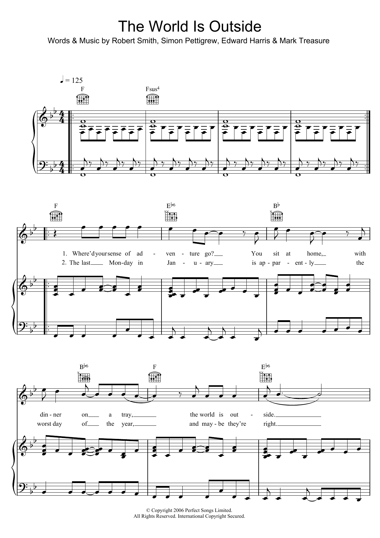 Ghosts The World Is Outside sheet music for Piano, Vocal & Guitar in minutes. Price: 6.7900$ Ghosts The World Is Outside sheet music notes and chords. Download Printable PDF.