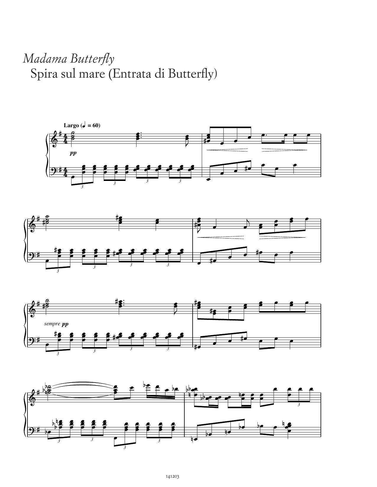 Giacomo Puccini Spira sul mare sheet music notes and chords. Download Printable PDF.