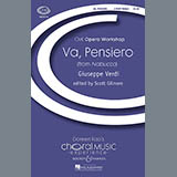Download or print Giuseppe Verdi Va, Pensiero Sheet Music Printable PDF 8-page score for Children / arranged 4-Part Choir SKU: 74108