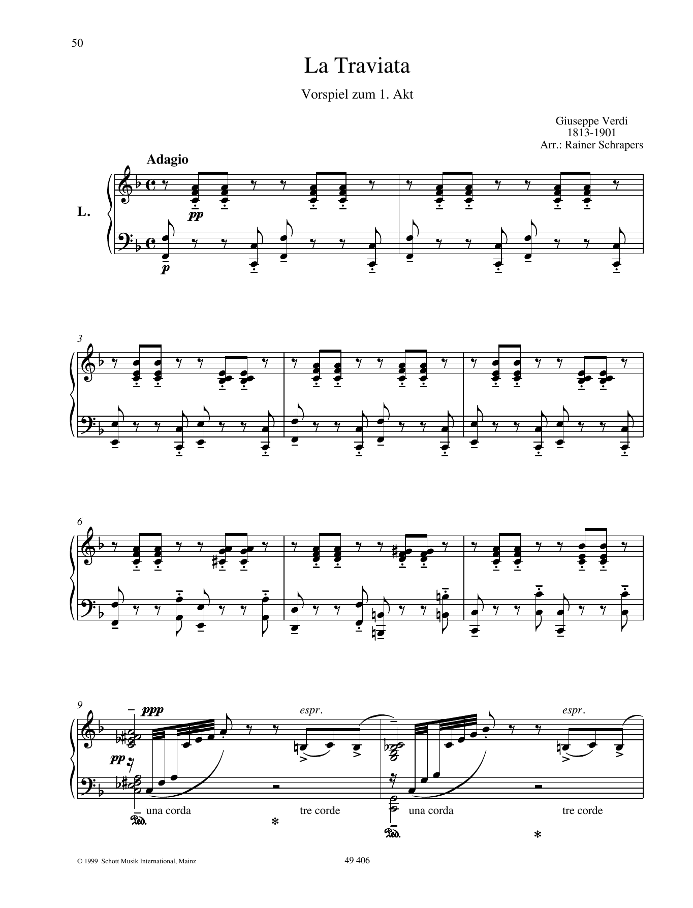 Giuseppe Verdi Prélude sheet music notes and chords. Download Printable PDF.