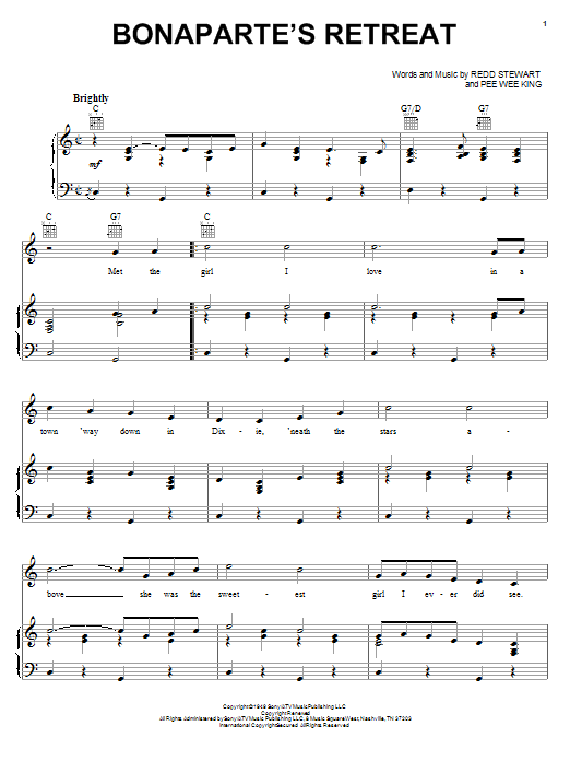 Glen Campbell Bonaparte's Retreat sheet music notes and chords. Download Printable PDF.