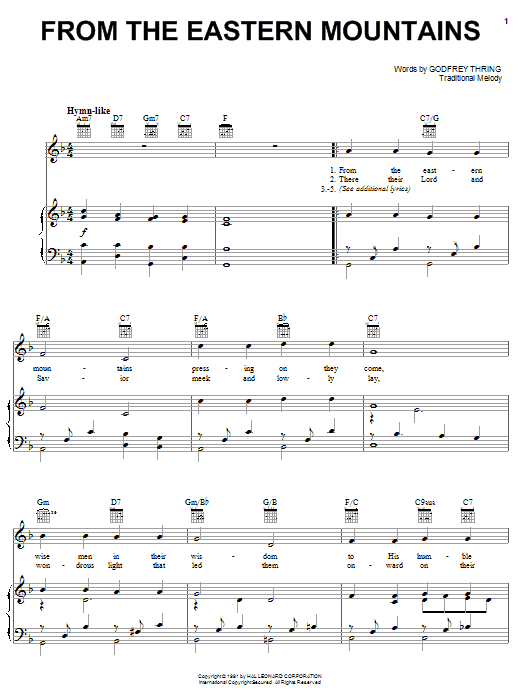 Learn to play Godfey Thring From The Eastern Mountains sheet music for Ukulele with Strumming Patterns in minutes. Godfey Thring From The Eastern Mountains sheet music notes and chords. Download Printable PDF.