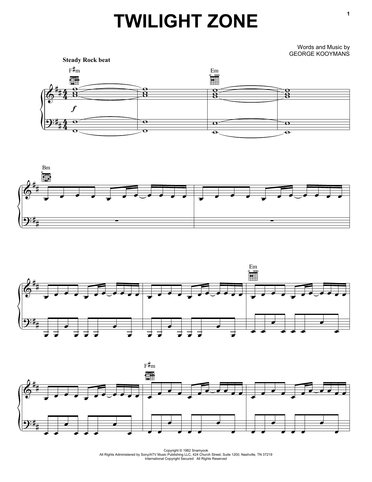 twilight zone guitar tab