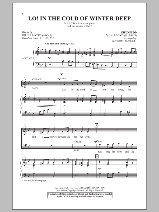 Learn to play Gordon Thornett Lo! In The Cold Winter Deep sheet music for SATB Choir in minutes. Gordon Thornett Lo! In The Cold Winter Deep sheet music notes and chords. Download Printable PDF.