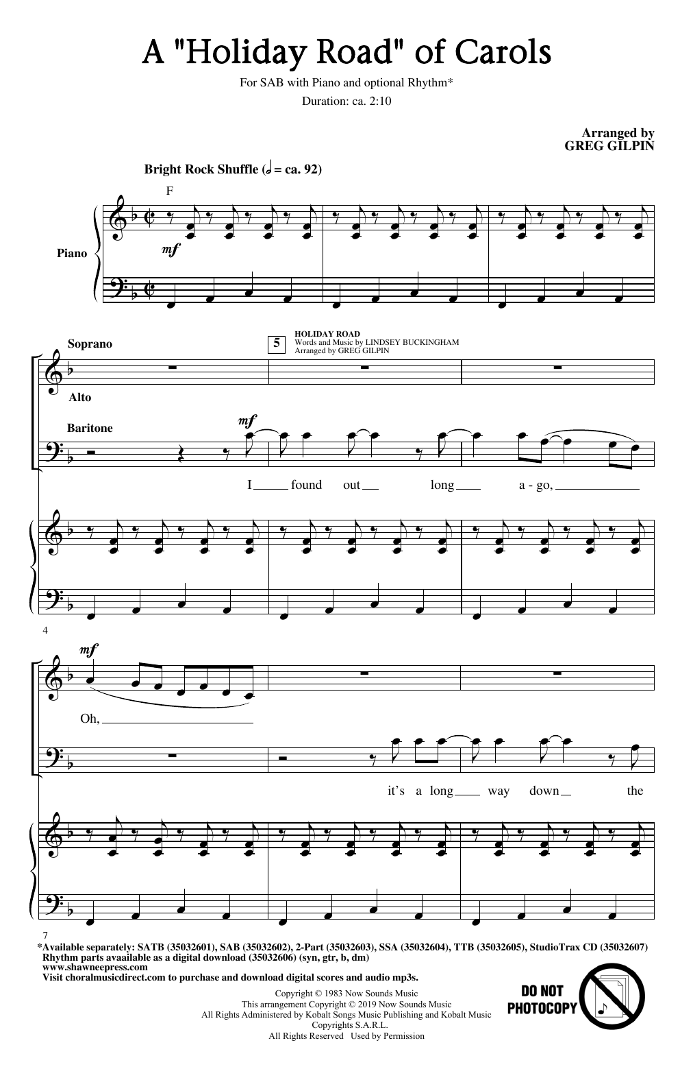 Learn to play Greg Gilpin A Holiday Road Of Carols (arr. Greg Gilpin) sheet music for 2-Part Choir in minutes. Greg Gilpin A Holiday Road Of Carols (arr. Greg Gilpin) sheet music notes and chords