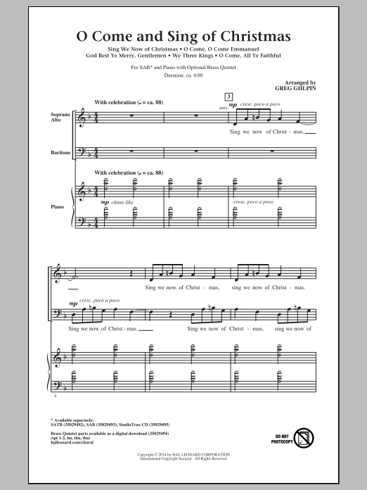 Learn to play Greg Gilpin March Of The Kings sheet music for SATB Choir in minutes. Price: 3.9900$ Greg Gilpin March Of The Kings sheet music notes and chords arranged for SATB Choir