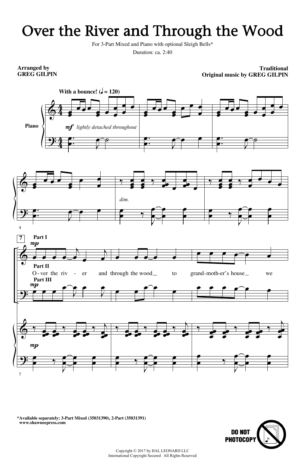 Learn to play Greg Gilpin Over The River And Through The Wood sheet music for 2-Part Choir in minutes. Price: 3.9900$ Greg Gilpin Over The River And Through The Wood sheet music notes and chords arranged for 2-Part Choir
