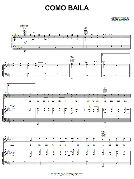 Grupo Mania Como Baila sheet music notes and chords. Download Printable PDF.