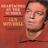 Download or print Guy Mitchell Heartaches By The Number Sheet Music Printable PDF 3-page score for Country / arranged Piano, Vocal & Guitar Chords (Right-Hand Melody) SKU: 77275