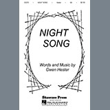Download or print Gwen Hester Night Song Sheet Music Printable PDF 3-page score for Concert / arranged 2-Part Choir SKU: 476889