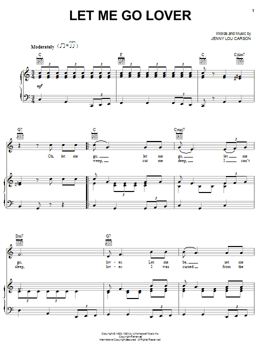 Learn to play Hank Snow Let Me Go Lover sheet music for Piano, Vocal & Guitar (Right-Hand Melody) in minutes. Hank Snow Let Me Go Lover sheet music notes and chords. Download Printable PDF.