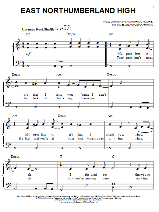 Learn to play Hannah Montana East Northumberland High sheet music for Easy Piano in minutes. Price: 6.9900$ Hannah Montana East Northumberland High sheet music notes and chords arranged for Easy Piano