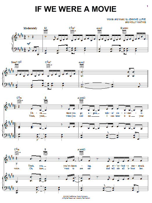Learn to play Hannah Montana If We Were A Movie sheet music for Big Note Piano in minutes. Price: 6.9900$ Hannah Montana If We Were A Movie sheet music notes and chords arranged for Big Note Piano