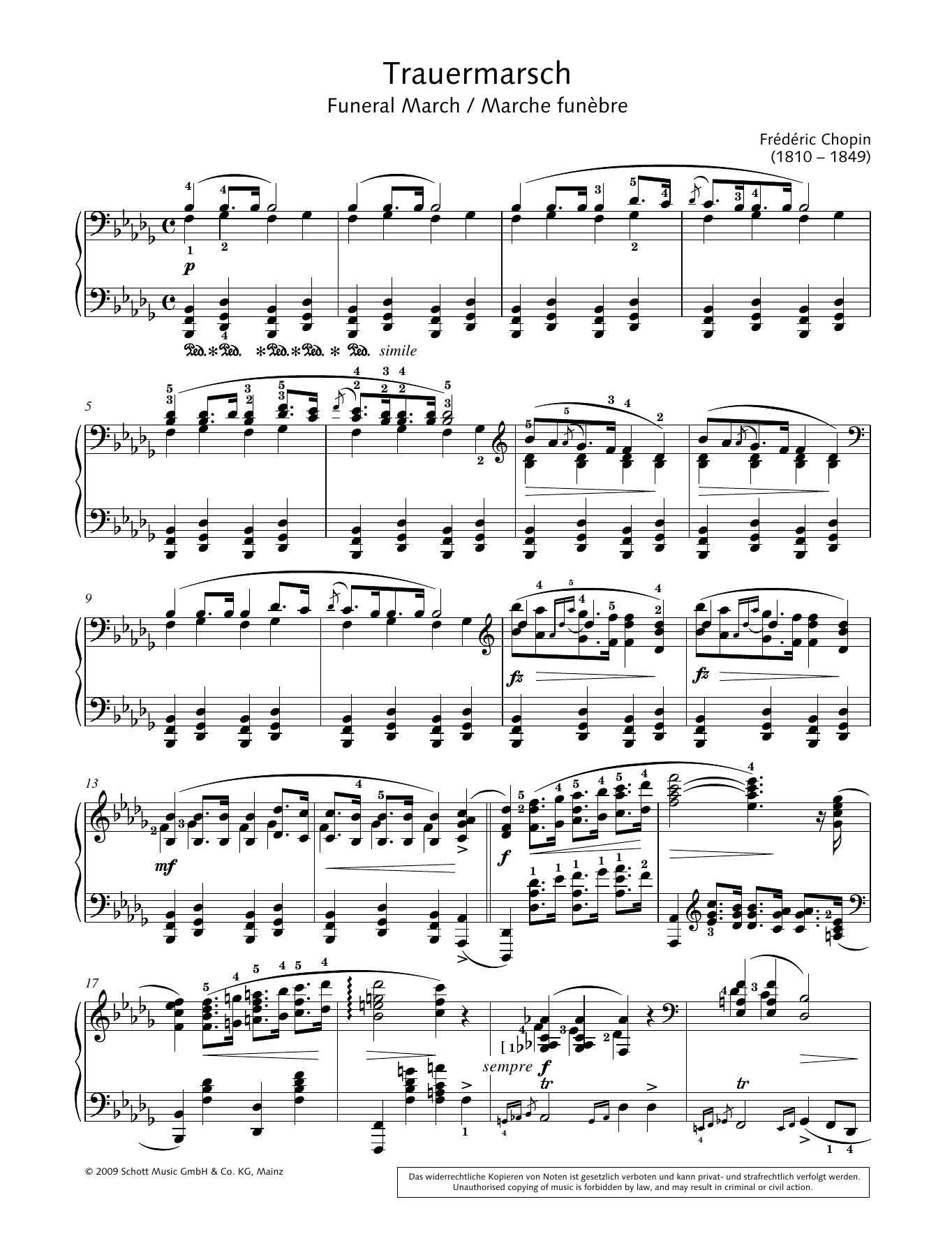 Hans-Gunter Heumann Funeral March sheet music notes and chords. Download Printable PDF.