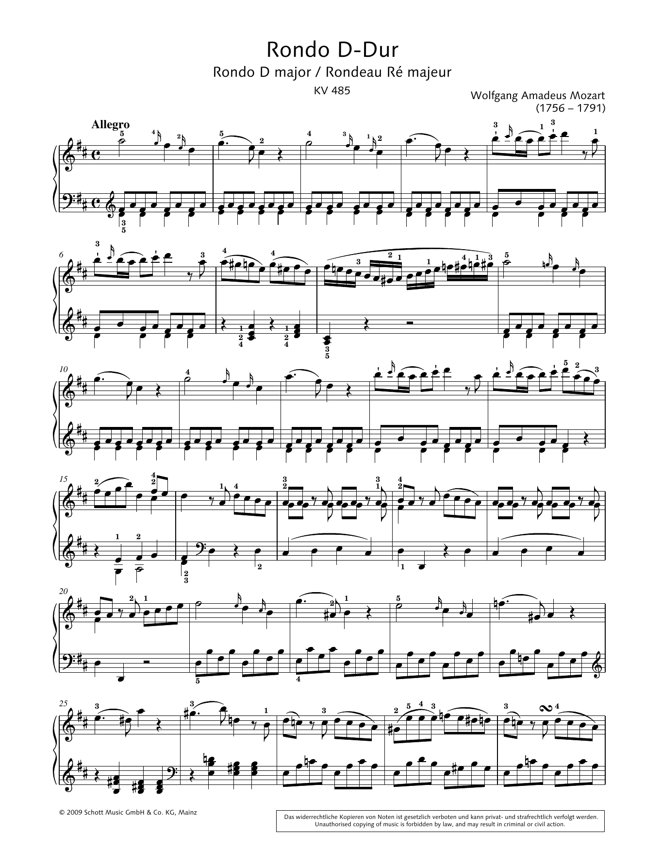 Hans-Gunter Heumann Rondo In D sheet music notes and chords. Download Printable PDF.